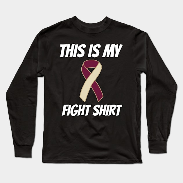 Head And Neck Cancer Long Sleeve T-Shirt by mikevdv2001